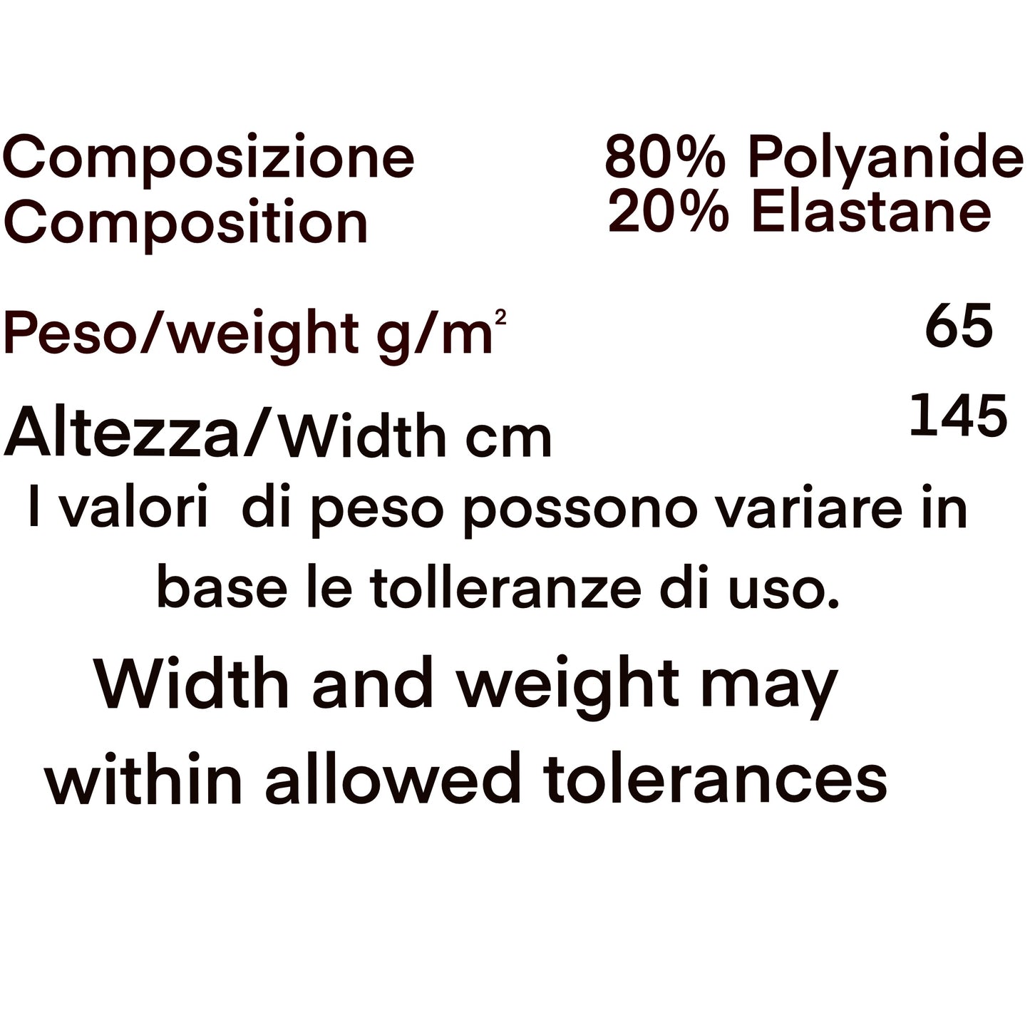 FODERA elastica, per costumi da bagno o sotto body. 50cm x 145cm